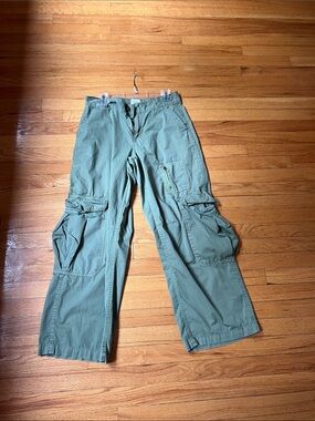 BDG Olive Green Wide-Leg Cargo Pants